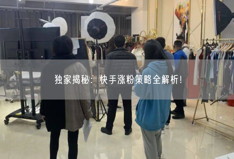 独家揭秘：快手涨粉策略全解析！